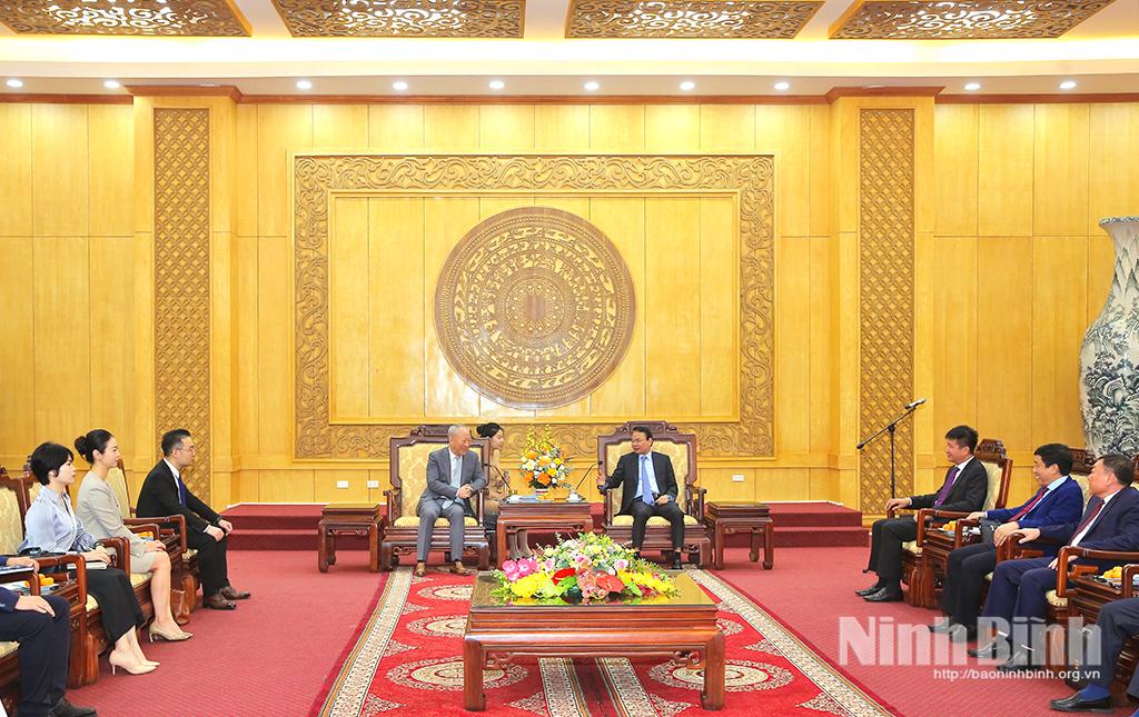 Quang cảnh buổi đón tiếp.