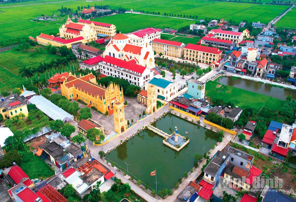 Giáo xứ Trung Linh, xã Xuân Trường ngày càng đổi mới.