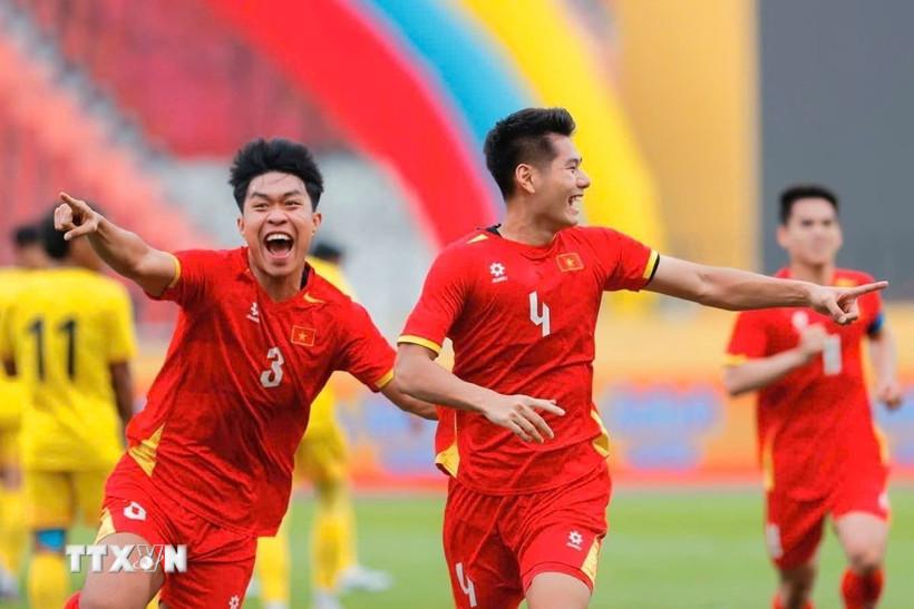 U23 Việt Nam quyết tâm giành kết quả tốt ở ngày ra quân. (Ảnh: Minh Quyết/TTXVN)