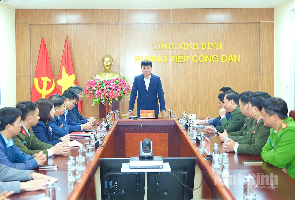 Đồng chí Trần Huy Tuấn, Phó Bí thư Tỉnh uỷ, Chủ tịch UBND tỉnh chủ trì phiên tiếp công dân định kỳ tháng 2/2026.