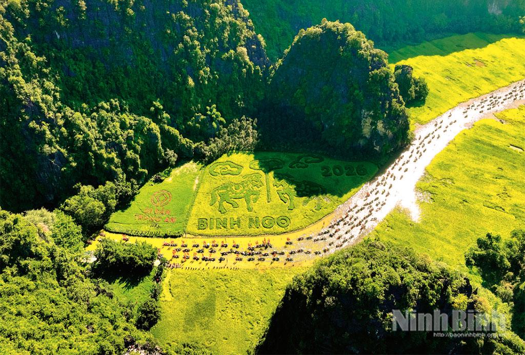 Quang cảnh Lễ hội Sắc vàng Tam Cốc - Tràng An 2026. Ảnh: Ngọc Linh