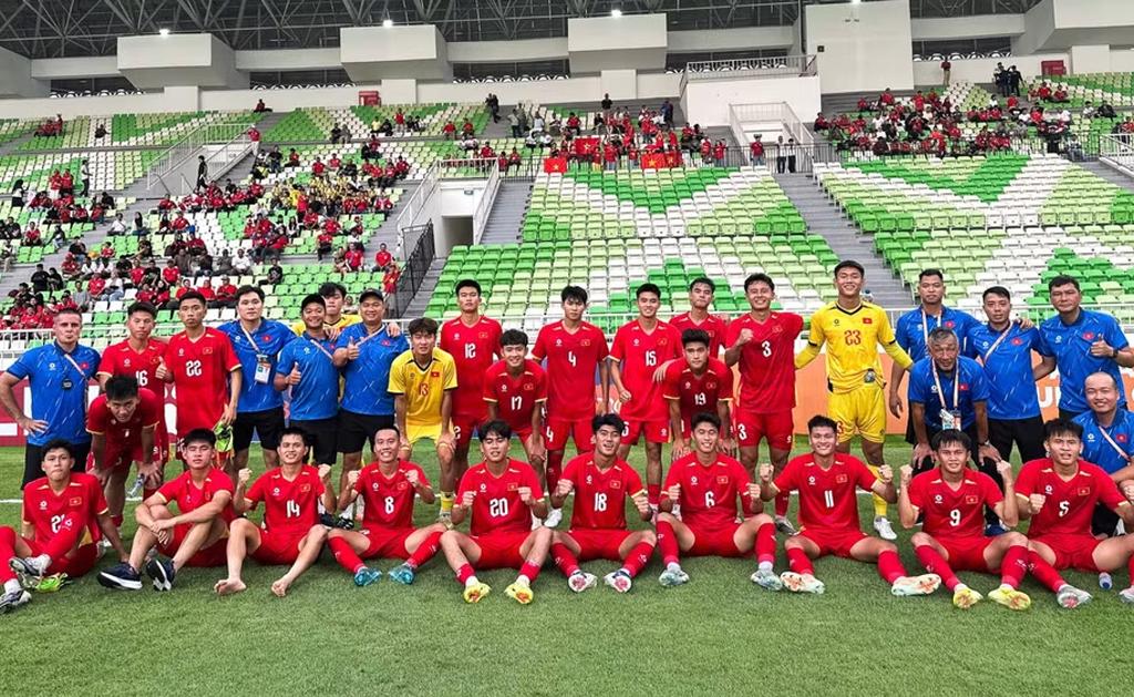 U19 Việt Nam đã có sự khởi đầu thuận lợi tại Giải vô địch U19 Đông Nam Á 2026. (Ảnh: VFF)