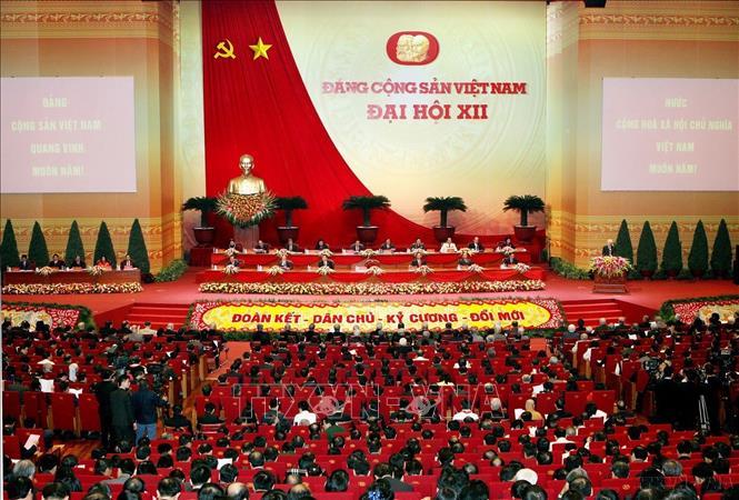 Đại hội đại biểu toàn quốc lần thứ XII của Đảng. Ảnh: TTXVN