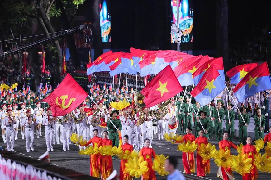 Các chương trình nghệ thuật tại buổi sơ duyệt cấp nhà nước Lễ kỷ niệm 50 năm Ngày Giải phóng miền Nam, thống nhất đất nước (30/4/1975 - 30/4/2025). Ảnh minh họa: SGGP.org.vn