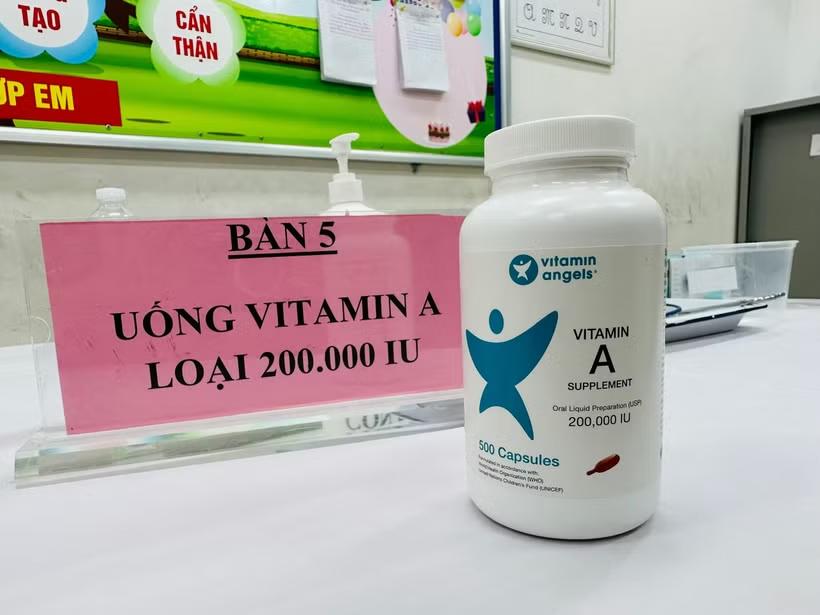 Vitamin A có vai trò quan trọng với tăng trưởng, thị giác và miễn dịch của trẻ. (Ảnh: T.G/Vietnam+)