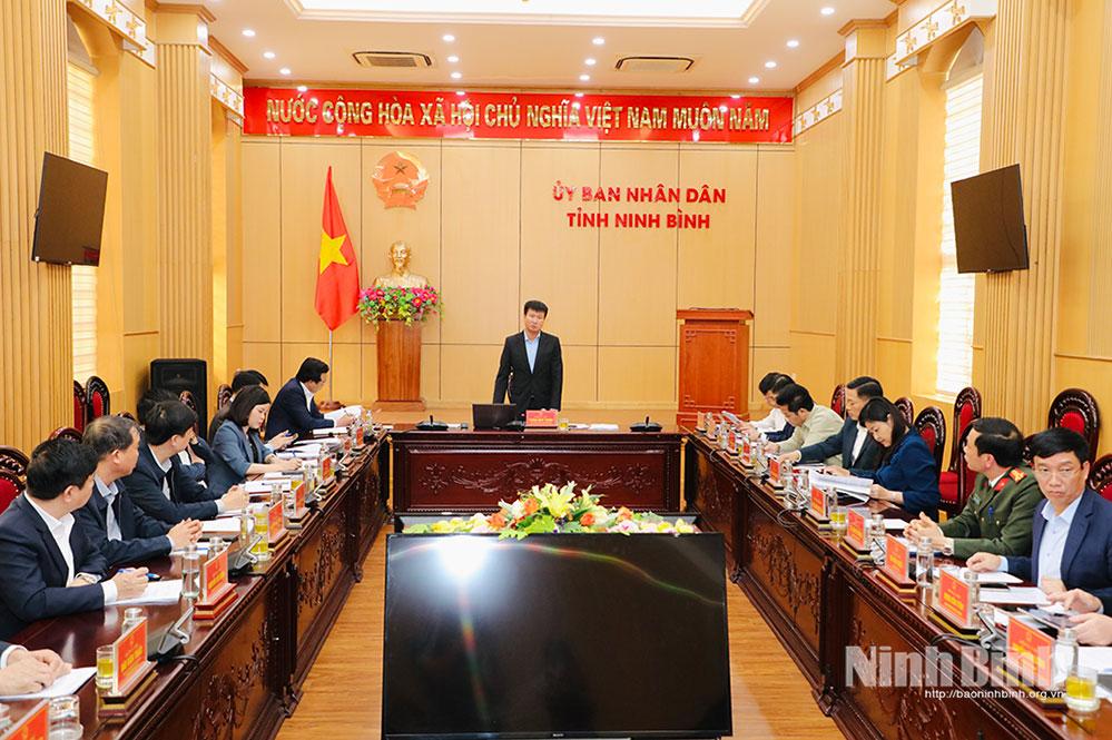 Phiên họp thứ nhất Ủy ban Bầu cử tỉnh Ninh Bình