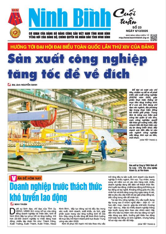 Ninh Bình cuối tuần số 23 (6/12/2025)