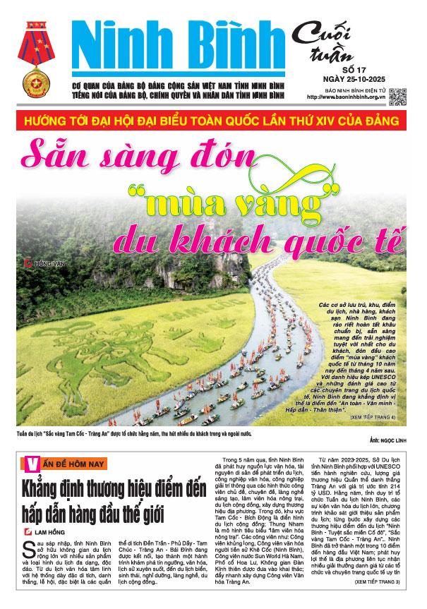 Ninh Bình cuối tuần số 17 (25/10/2025)