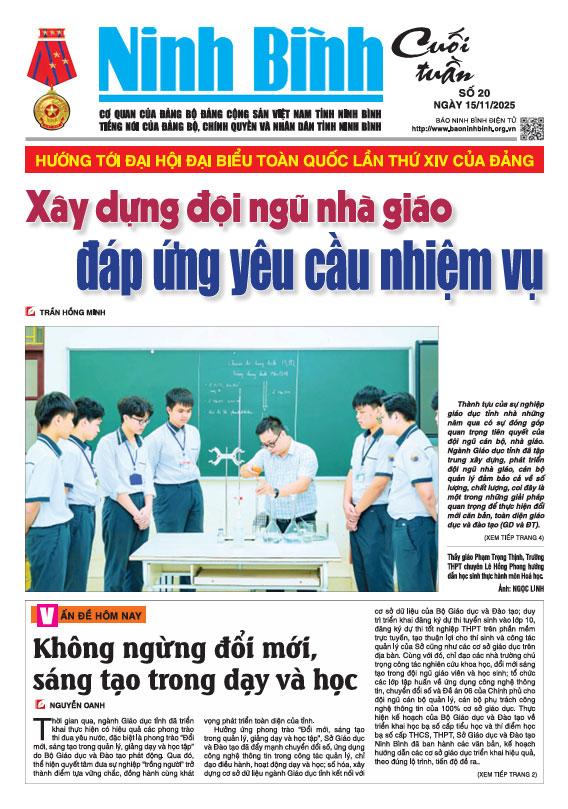 Ninh Bình cuối tuần số 20 (15/11/2025)