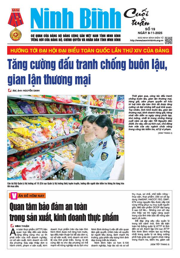Ninh Bình cuối tuần số 19 (8/11/2025)