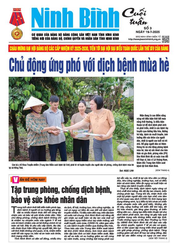 Ninh Bình cuối tuần số 3 (19/7/2025)