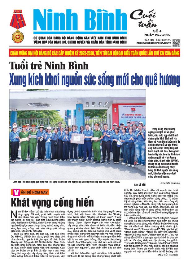 Ninh Bình cuối tuần số 4 (26/7/2025)