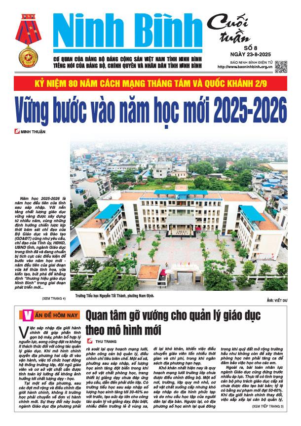 Ninh Bình cuối tuần số 8 (23/8/2025)