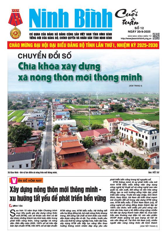 Ninh Bình cuối tuần số 12 (20/9/2025)