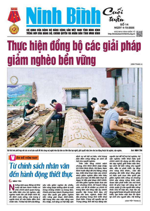 Ninh Bình cuối tuần số 14 (4/10/2025)