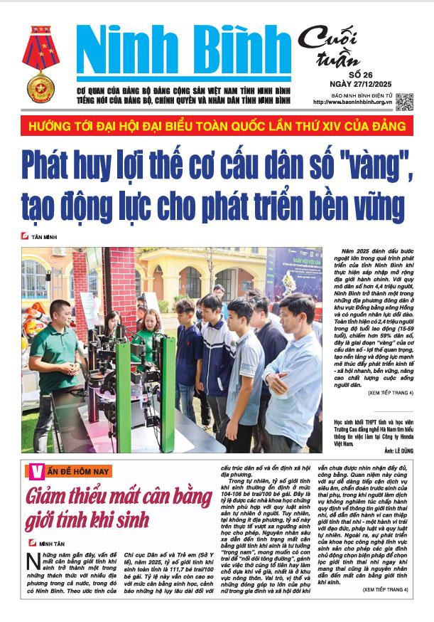 Ninh Bình cuối tuần số 26 (27/12/2025)