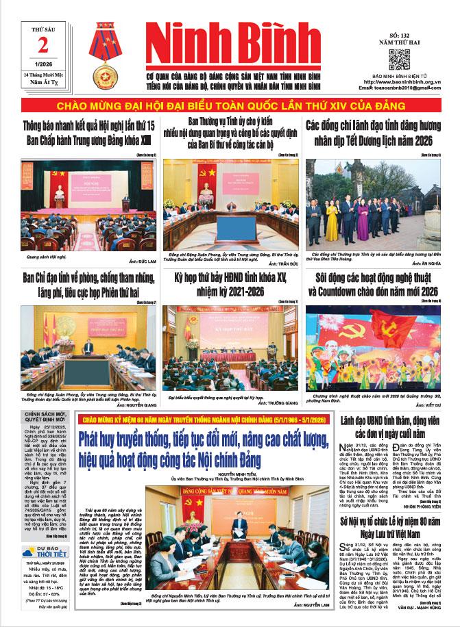 Ninh Bình thời sự số 132 (2/1/2026)