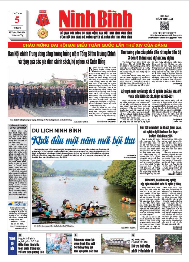 Ninh Bình thời sự số 133 (5/1/2026)