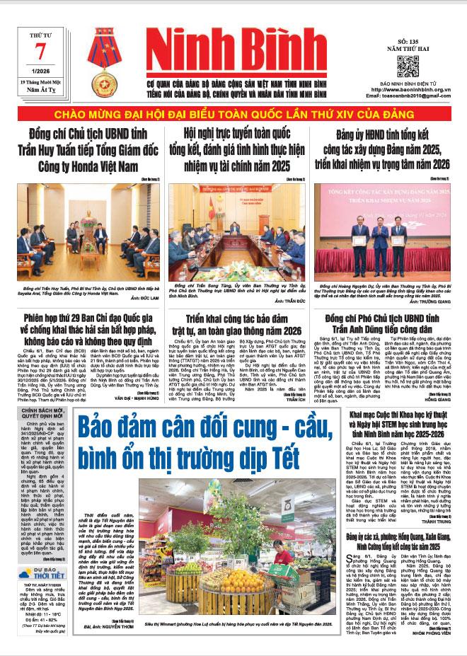 Ninh Bình thời sự số 135 (7/1/2026)