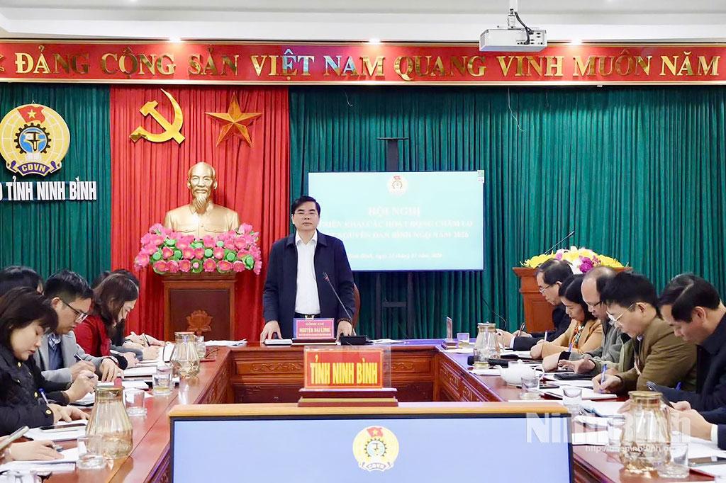 Lãnh đạo LĐLĐ tỉnh chủ trì hội nghị triển khai các hoạt động tổ chức chương trình “Tết sum vầy - Xuân ơn Đảng” năm 2026.