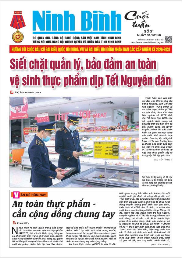 Ninh Bình cuối tuần số 31 (31/1/2026)