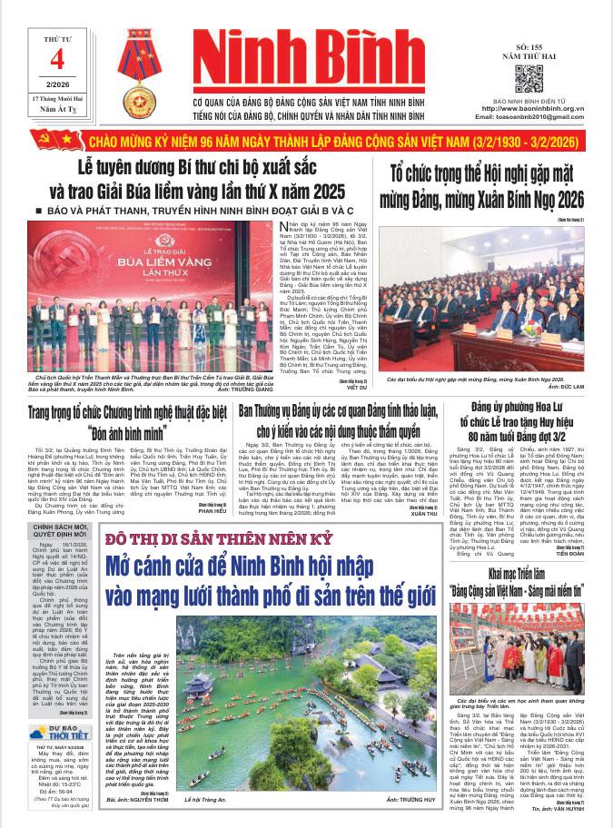 Ninh Bình thời sự số 155 (4/2/2026)