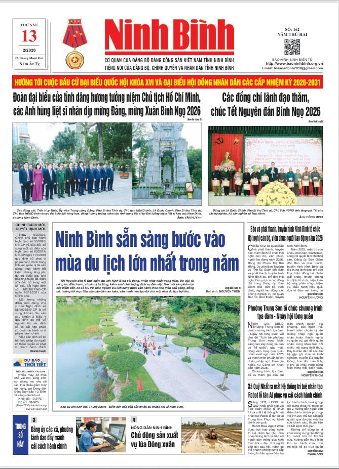 Ninh Bình thời sự số 162 (13/2/2026)