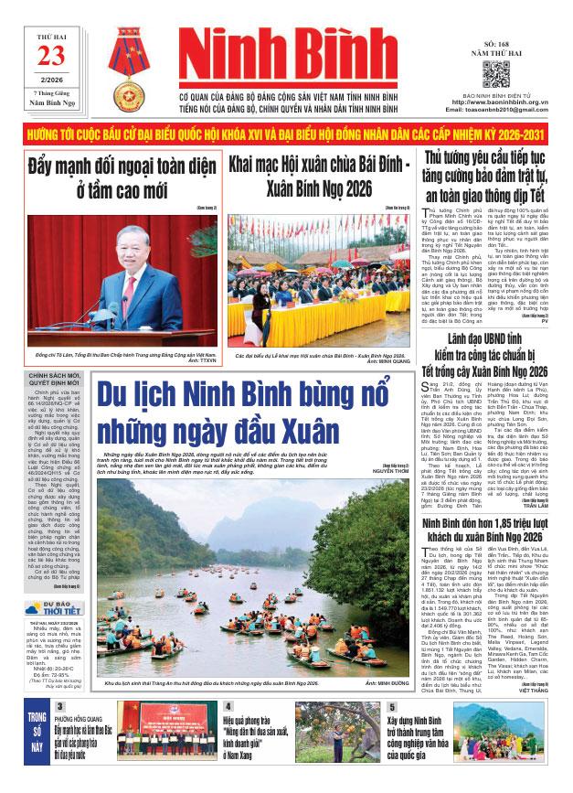 Ninh Bình thời sự số 168 (23/2/2026)
