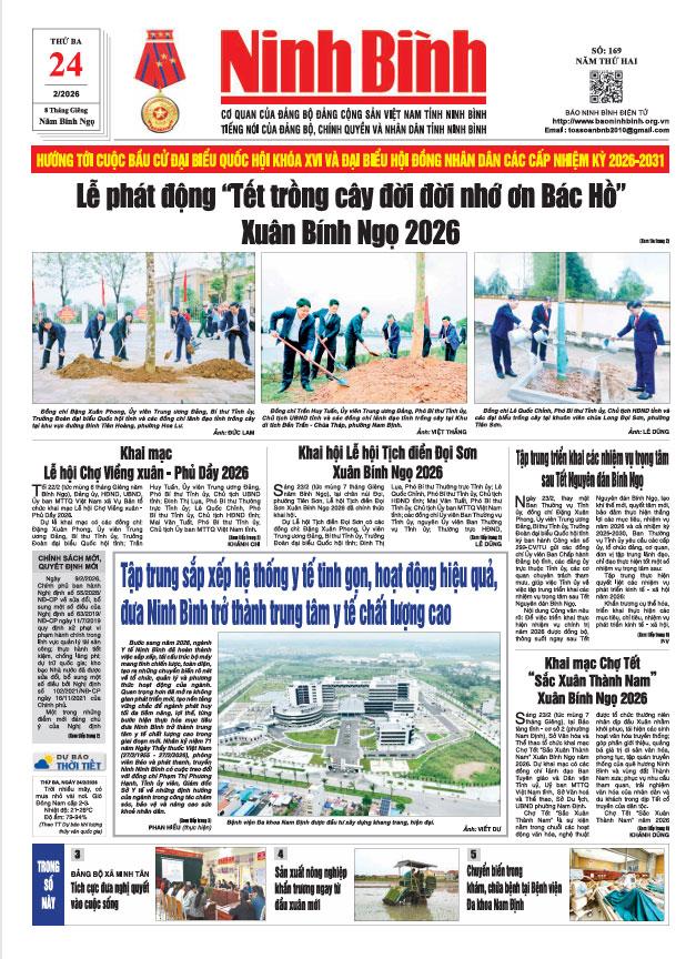 Ninh Bình thời sự số 169 (24/2/2026)