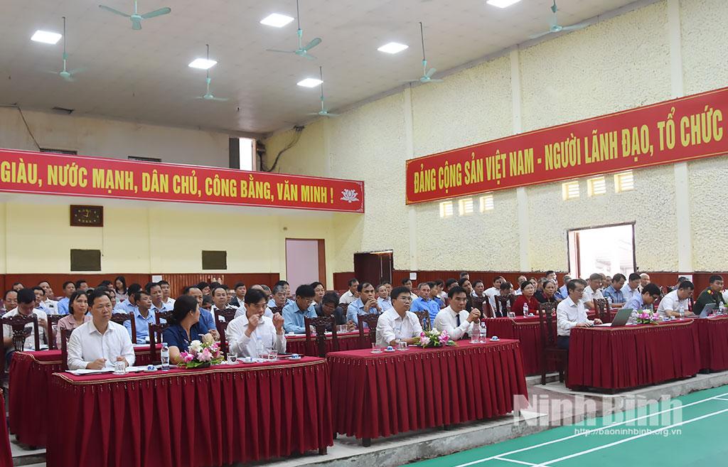 Quang cảnh kỳ họp HĐND xã Ninh Cường tổng kết hoạt động nhiệm kỳ 2021-2026.