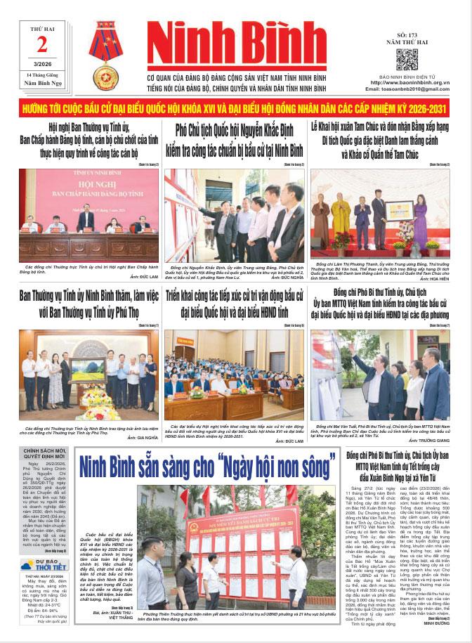 Ninh Bình thời sự số 173 (2/3/2026)