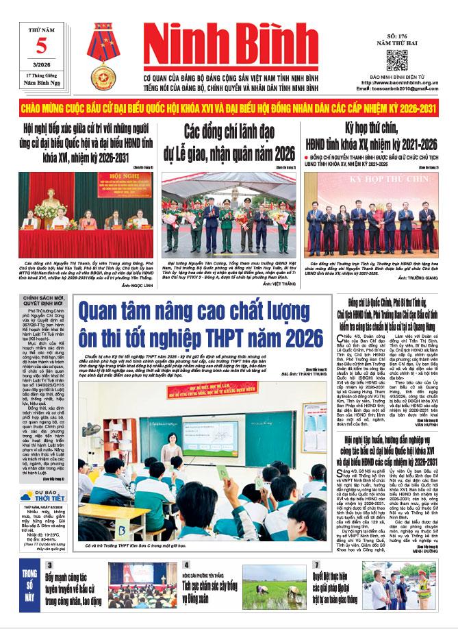 Ninh Bình thời sự số 176 (5/3/2026)