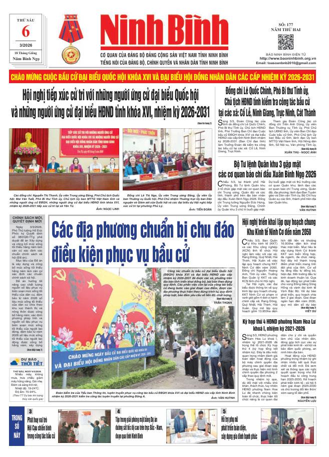 Ninh Bình thời sự số 177 (6/3/2026)