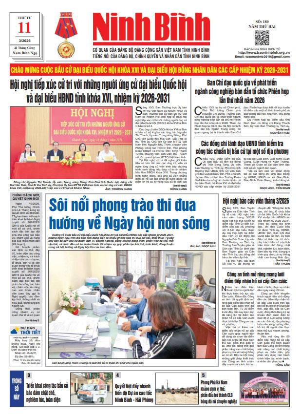 Ninh Bình thời sự số 180 (11/3/2026)