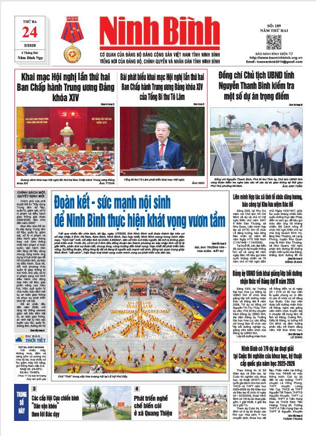 Ninh Bình thời sự số 189 (24/3/2026)
