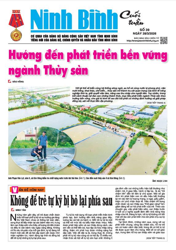 Ninh Bình cuối tuần số 39 (28/3/2026)