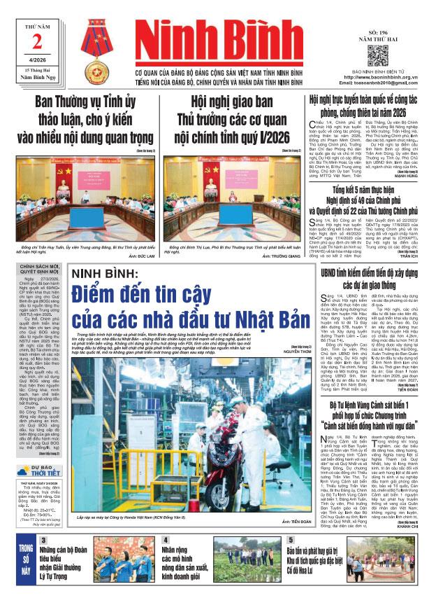 Ninh Bình thời sự số 196 (2/4/2026)