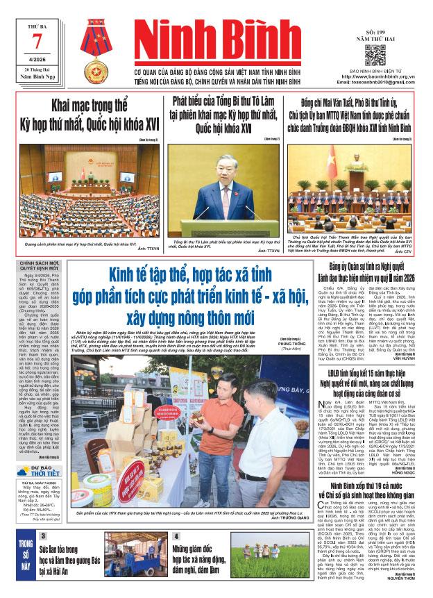 Ninh Bình thời sự số 199 (7/4/2026)