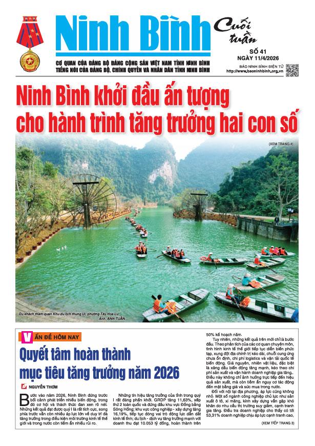 Ninh Bình cuối tuần số 41 (11/4/2026)