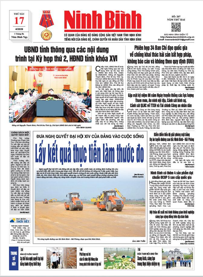 Ninh Bình thời sự số 207 (17/4/2026)