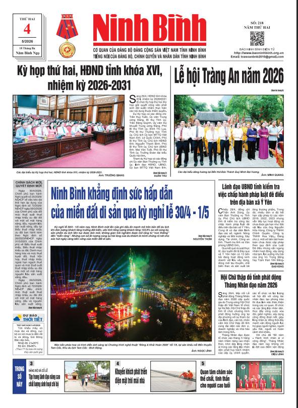Ninh Bình thời sự số 218 (4/5/2026)