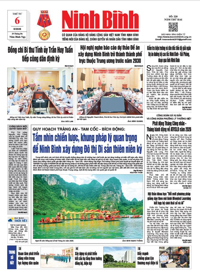 Ninh Bình thời sự số 220 (6/5/2026)