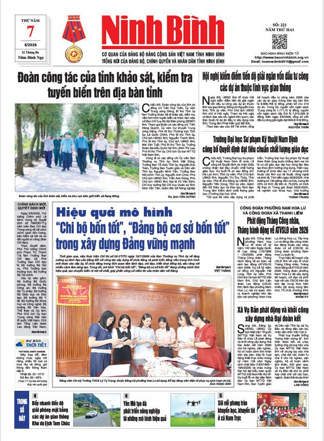 Ninh Bình thời sự số 221 (7/5/2026)