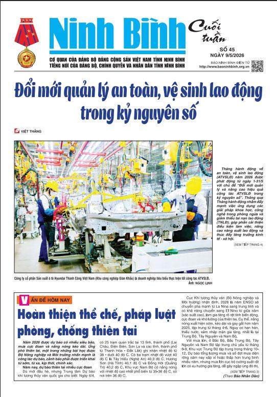 Ninh Bình cuối tuần số 45 (9/5/2026)