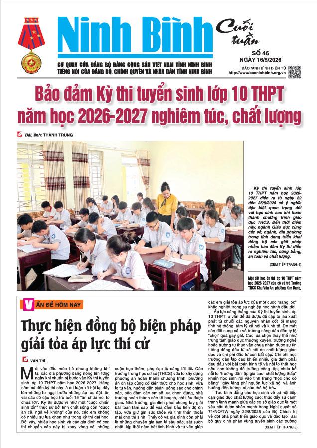 Ninh Bình cuối tuần số 46 (16/5/2026)