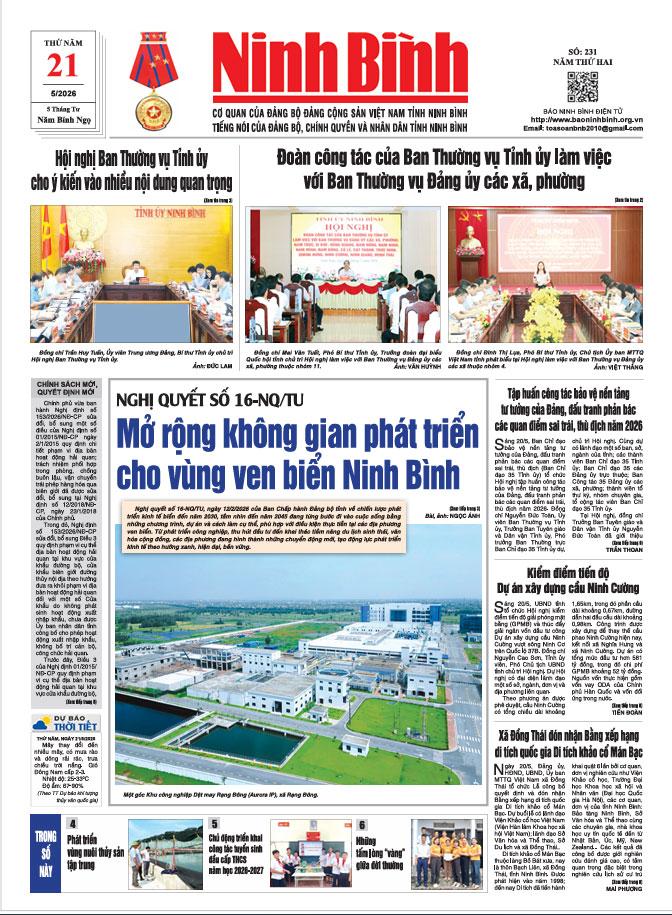 Ninh Bình thời sự số 231 (21/5/2026)