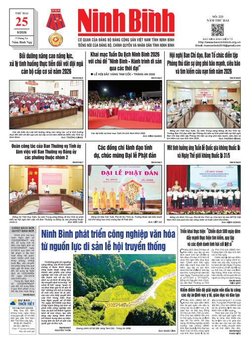 Ninh Bình thời sự số 233 (25/5/2026)