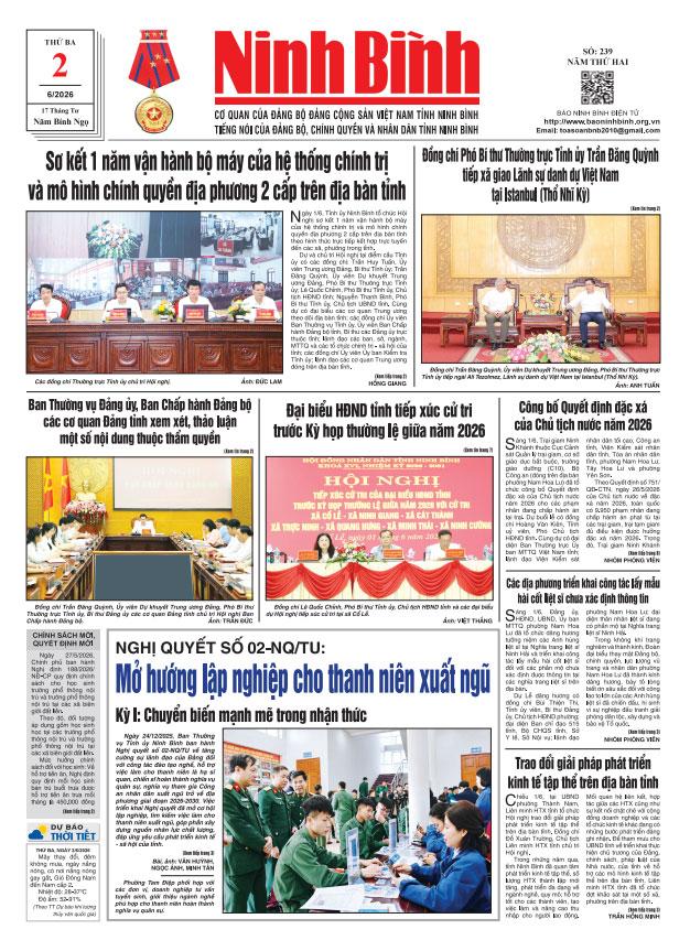 Ninh Bình thời sự số 239 (2/6/2026)