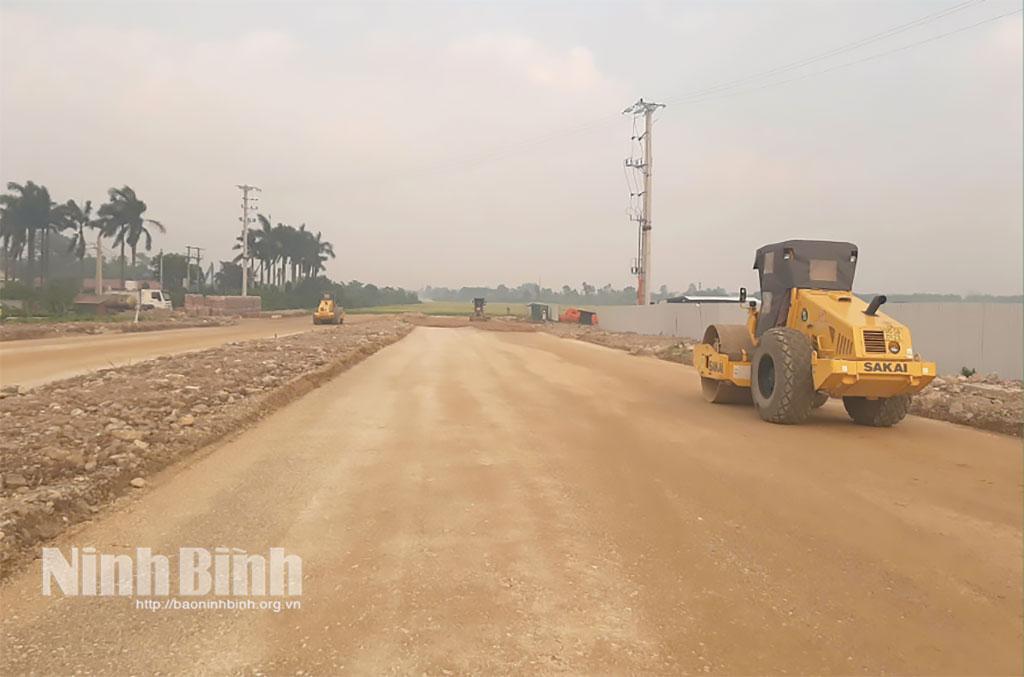 Khu công nghiệp Thanh Bình, xã Thanh Lâm được đẩy nhanh tiến độ thi công.