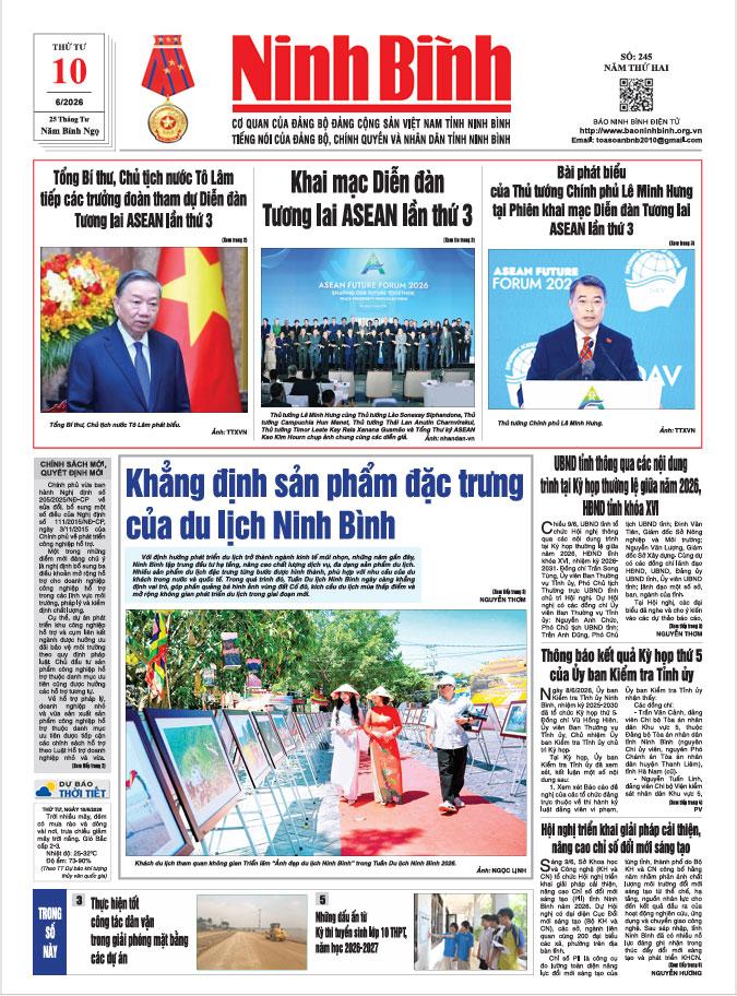 Ninh Bình thời sự số 245 (10/6/2026)